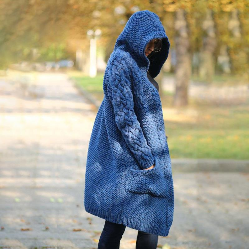 Krohn-e | Langarmcardigan für Frauen mit Kapuze
