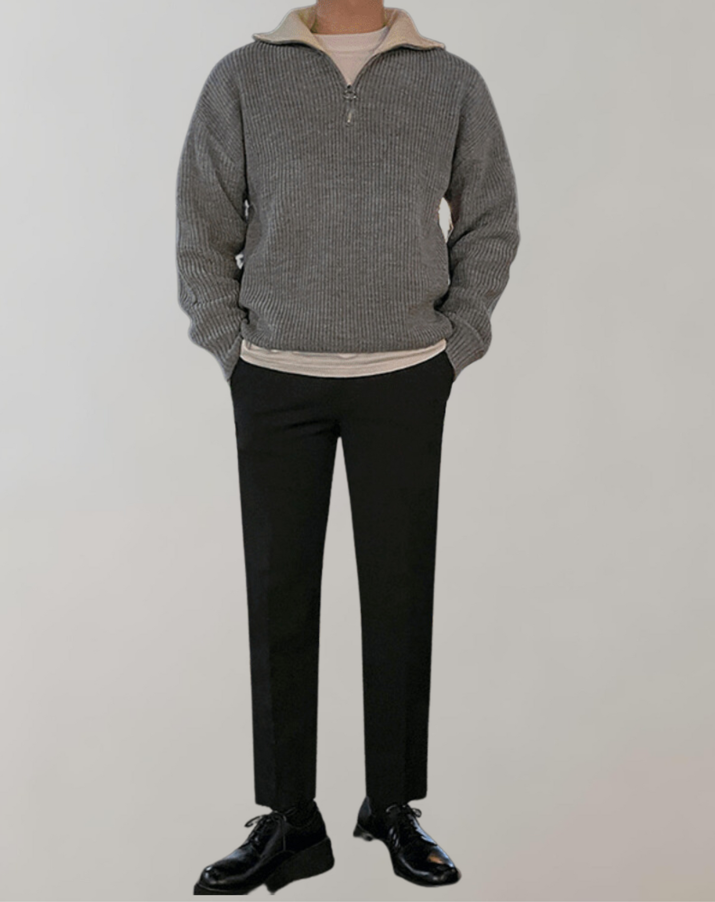 Fudus Pullover mit Reißverschluss