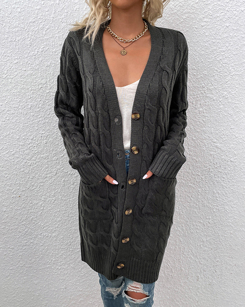 Krohn-e | Stylischer Langarm-Herbst-Cardigan für Damen