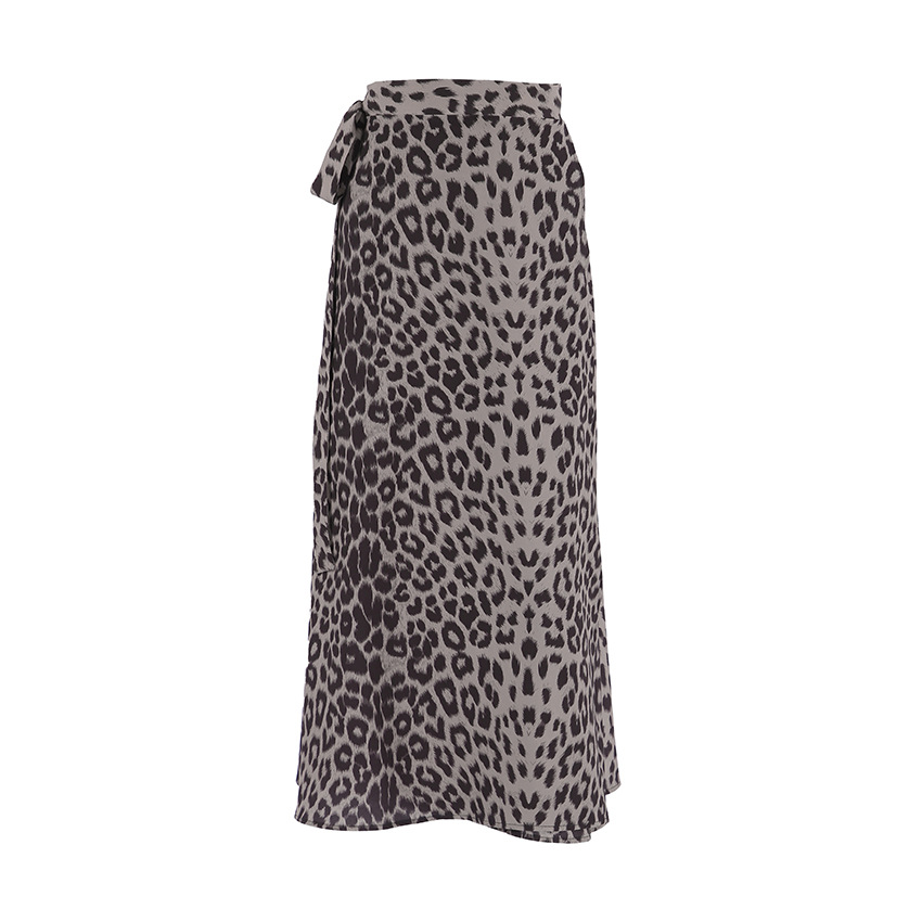 Regina Hose: Hoch taillierter Rock im Leopardenmuster