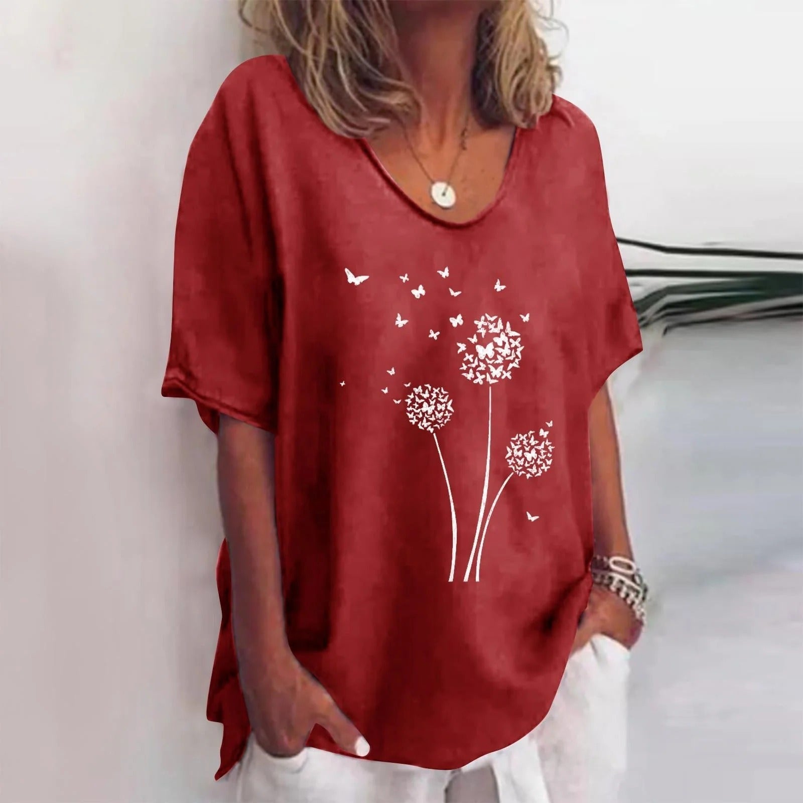 Damen Oversize-Shirt aus Rose