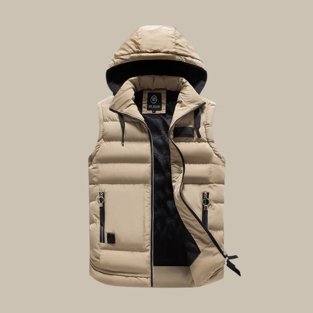 Krohn-e | Stylische Warme Kapuzenweste für Männer
