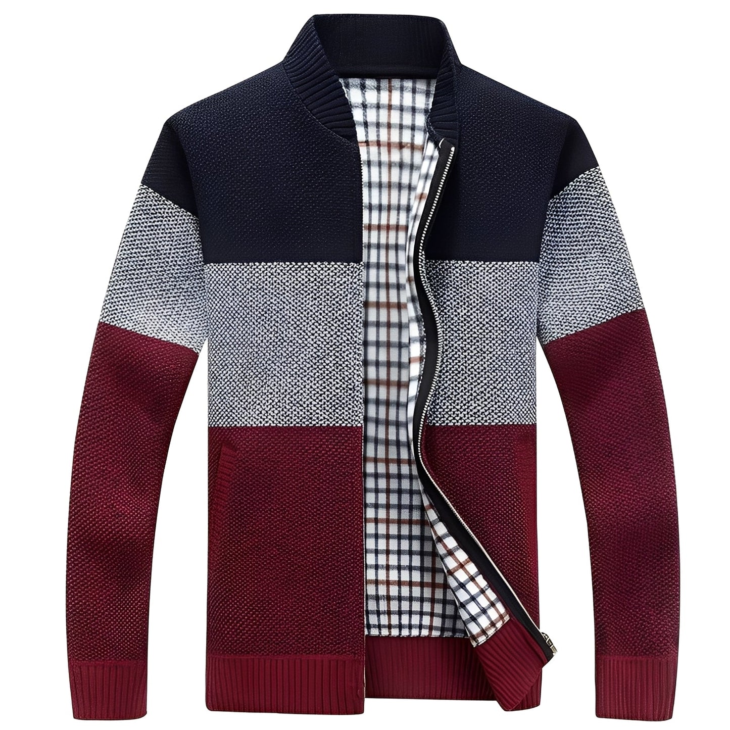 Krohn-e | Klassischer Cardigan mit Futter für Männer