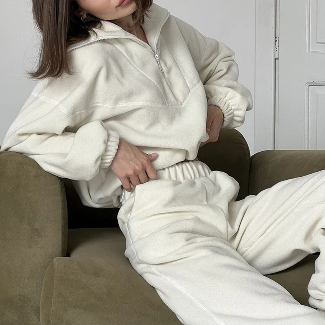 Krohn-e | Pullover mit Kragen für Frauen Warm
