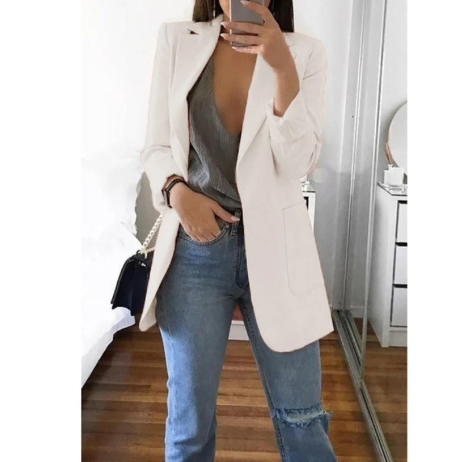 Krohn-e | Blazer für Frauen Khaki Farbe Herbst Moda