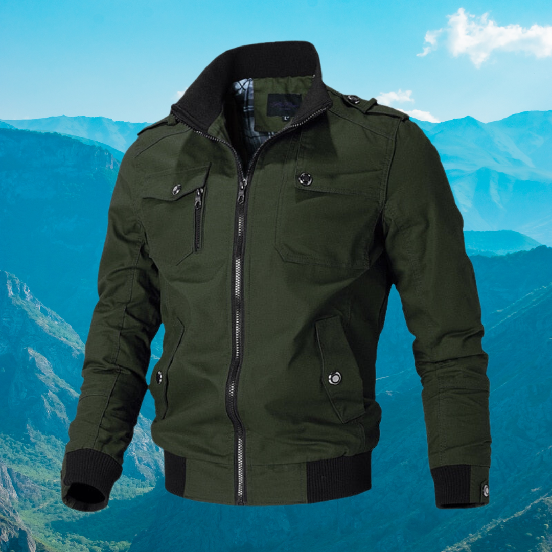 Krohn-e | Bomberjacke mit Stilvollem Reißverschluss