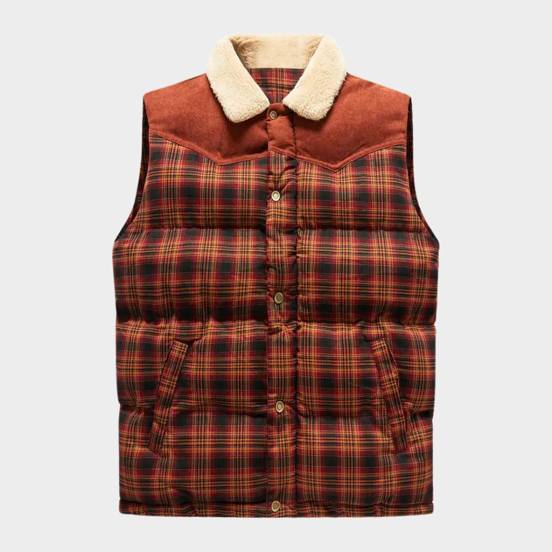Krohn-e | Klassisch kariertes Herren Bodywarmer