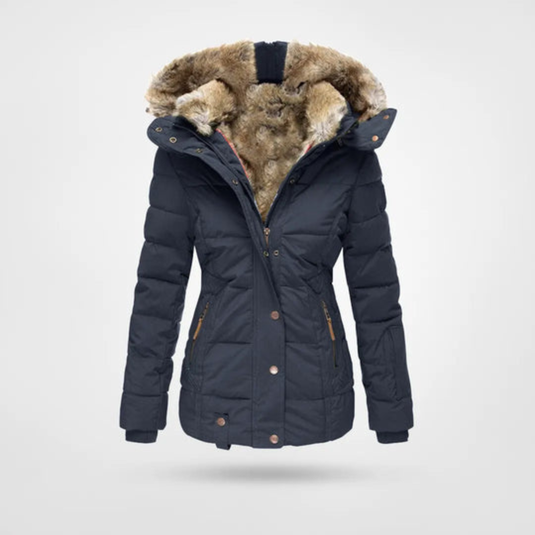 Krohn-e | Damen Winter Puffer Parka Jacke Warm