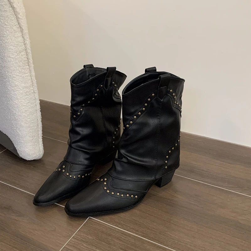 Moderne Westernstiefel in Knöchelhöhe – Modell Fien