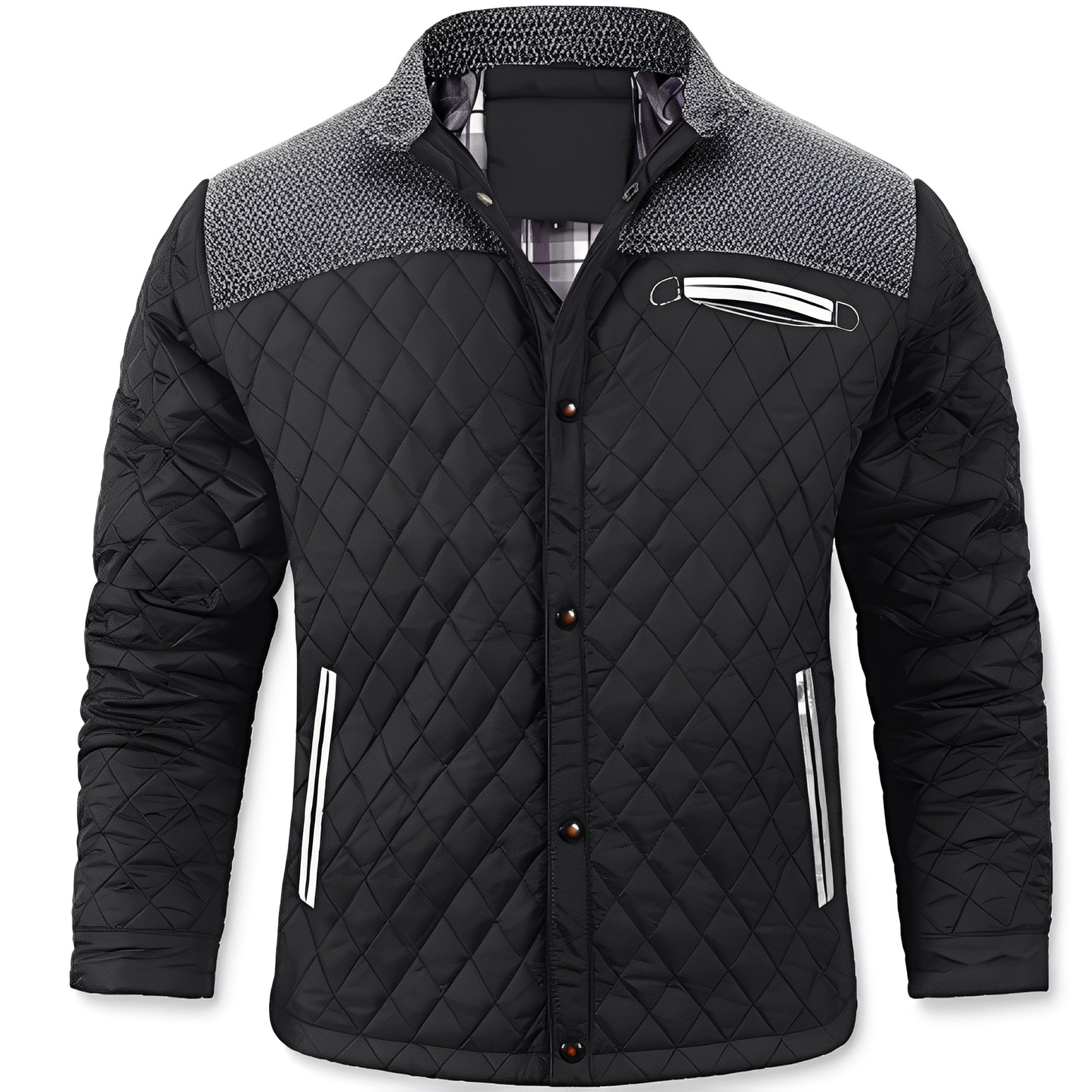 Krohn-e | Freizeit, Gepolsterte Steppjacke für Männer