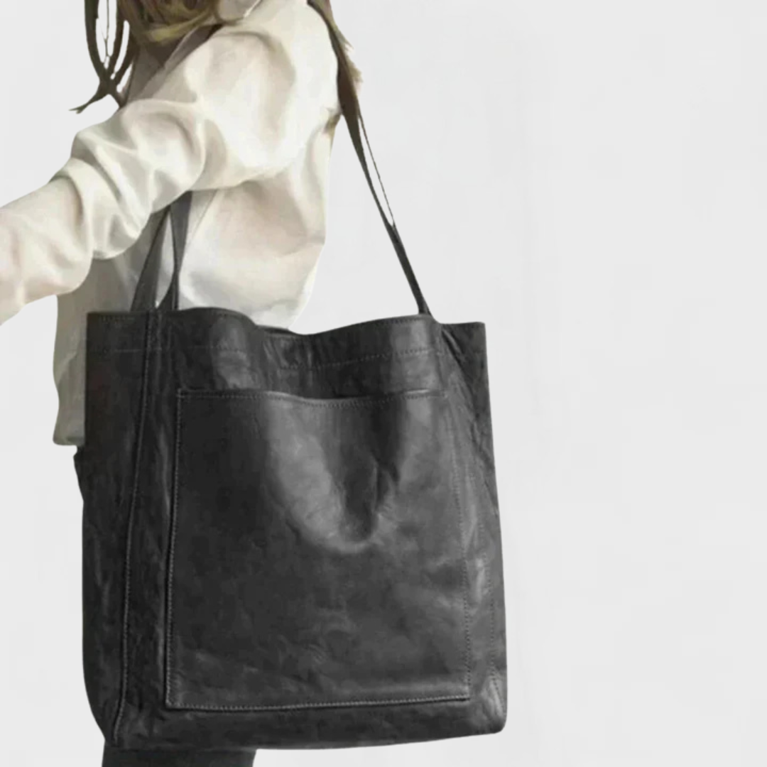 KROHN-E Damen Shopper Tasche Groß Funktional Robuste Henkel Alltag