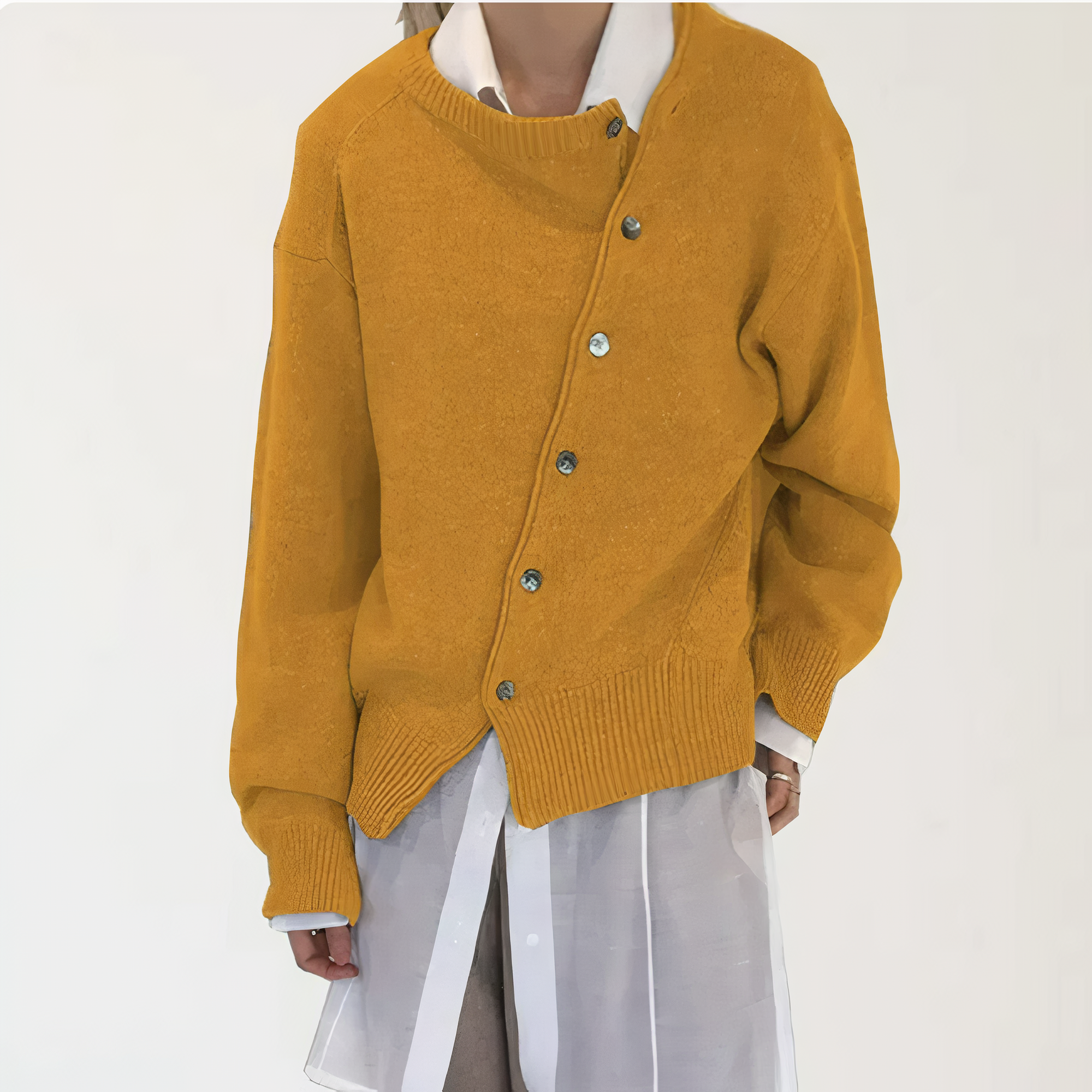 Krohn-e | Wickeljacke mit Verspielten Knopfdetails