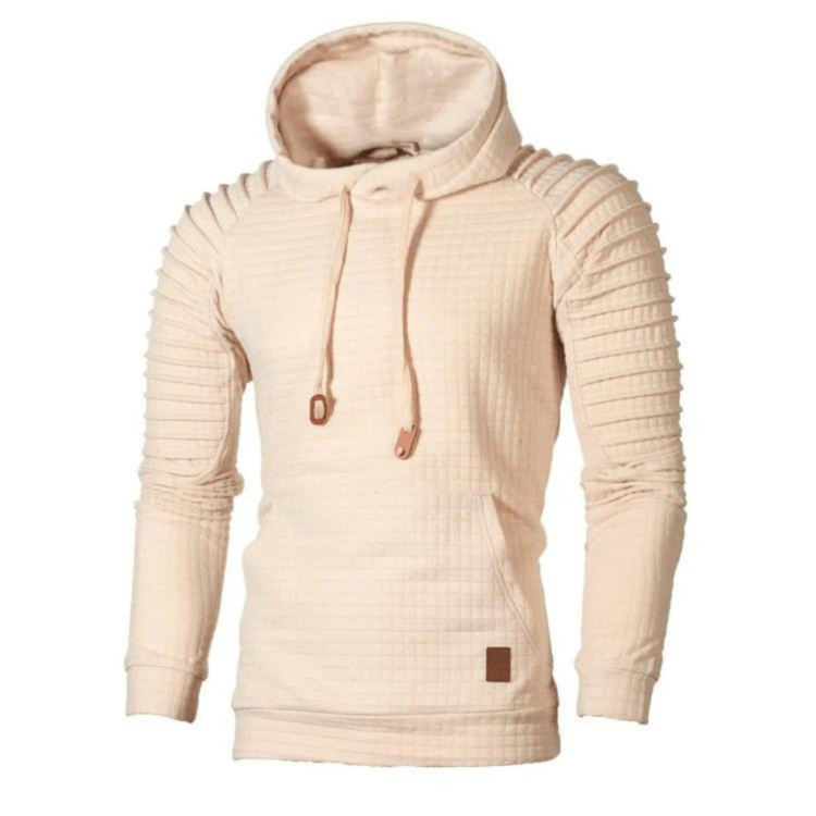 Strukturierter Fudus Kapuzenpullover