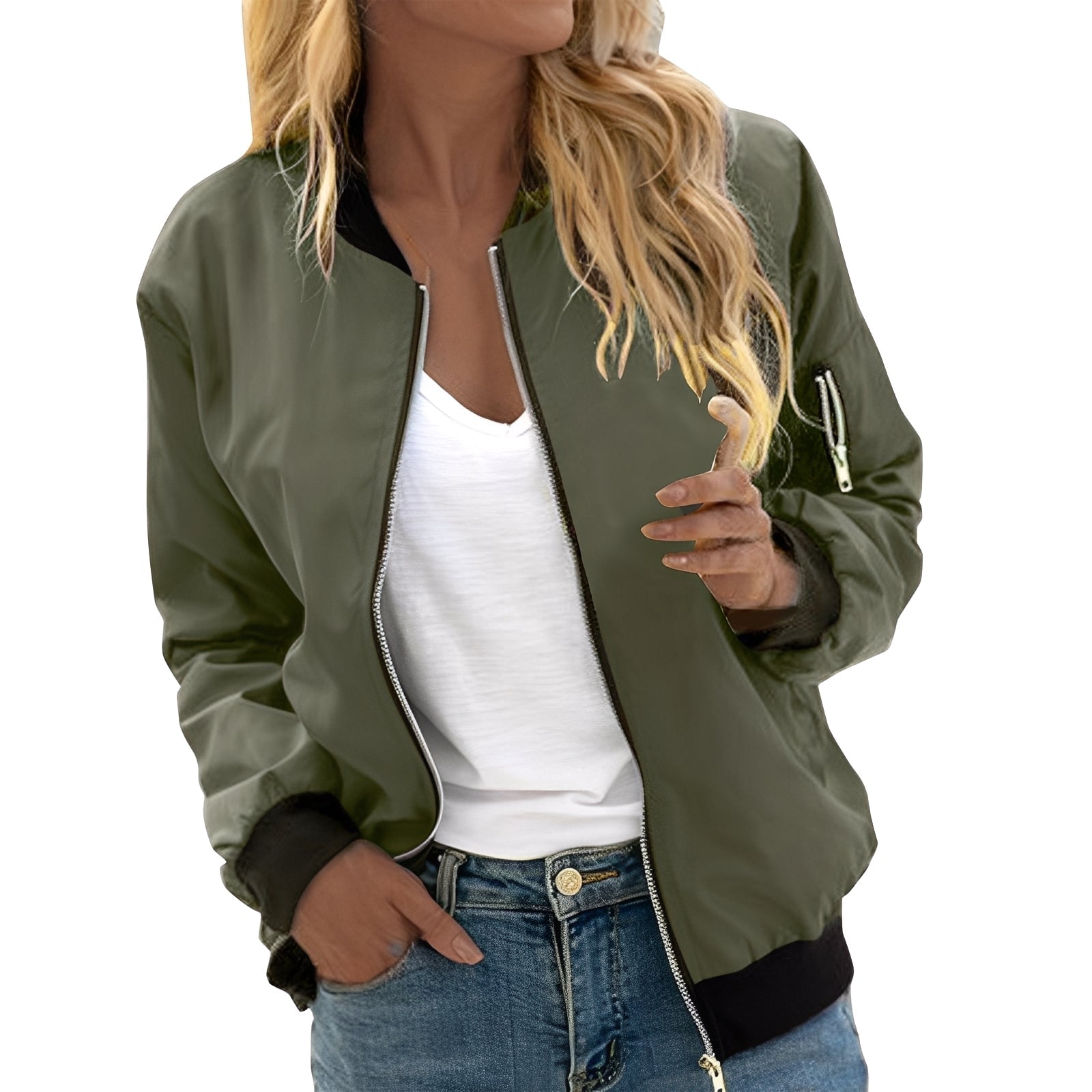 Krohn-e | Lässige Bomberjacke im Retro-Stil für Frauen