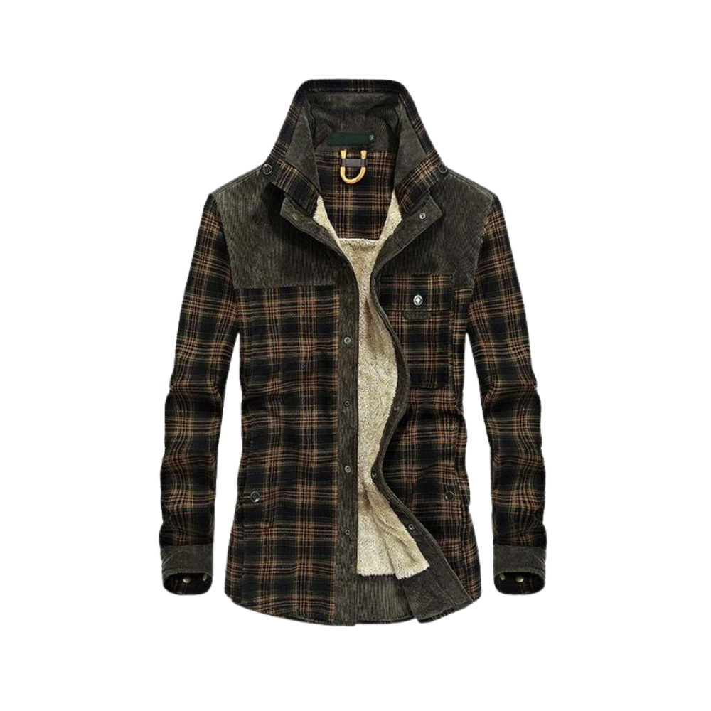 Krohn-e | Jacke Aus Dickem Flanell für Männer