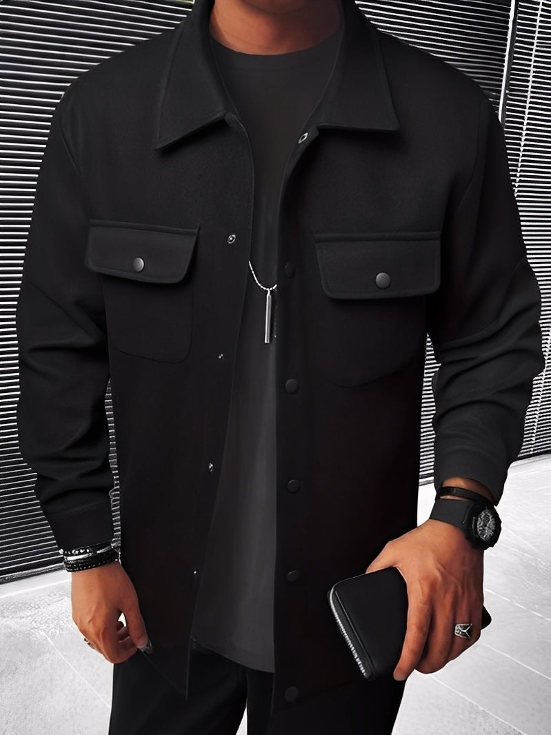 Krohn-e | Lässige Karierte Jacke mit Taschen für Herren