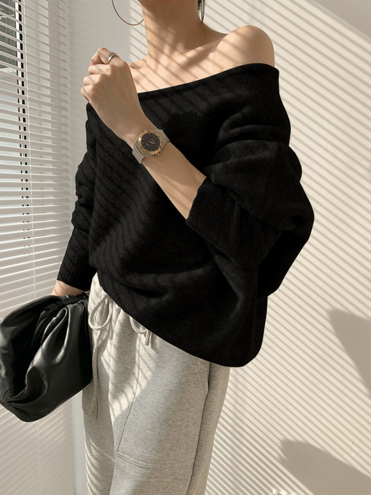Krohn-e | Pullover Asymmetrisch für Damen Warm