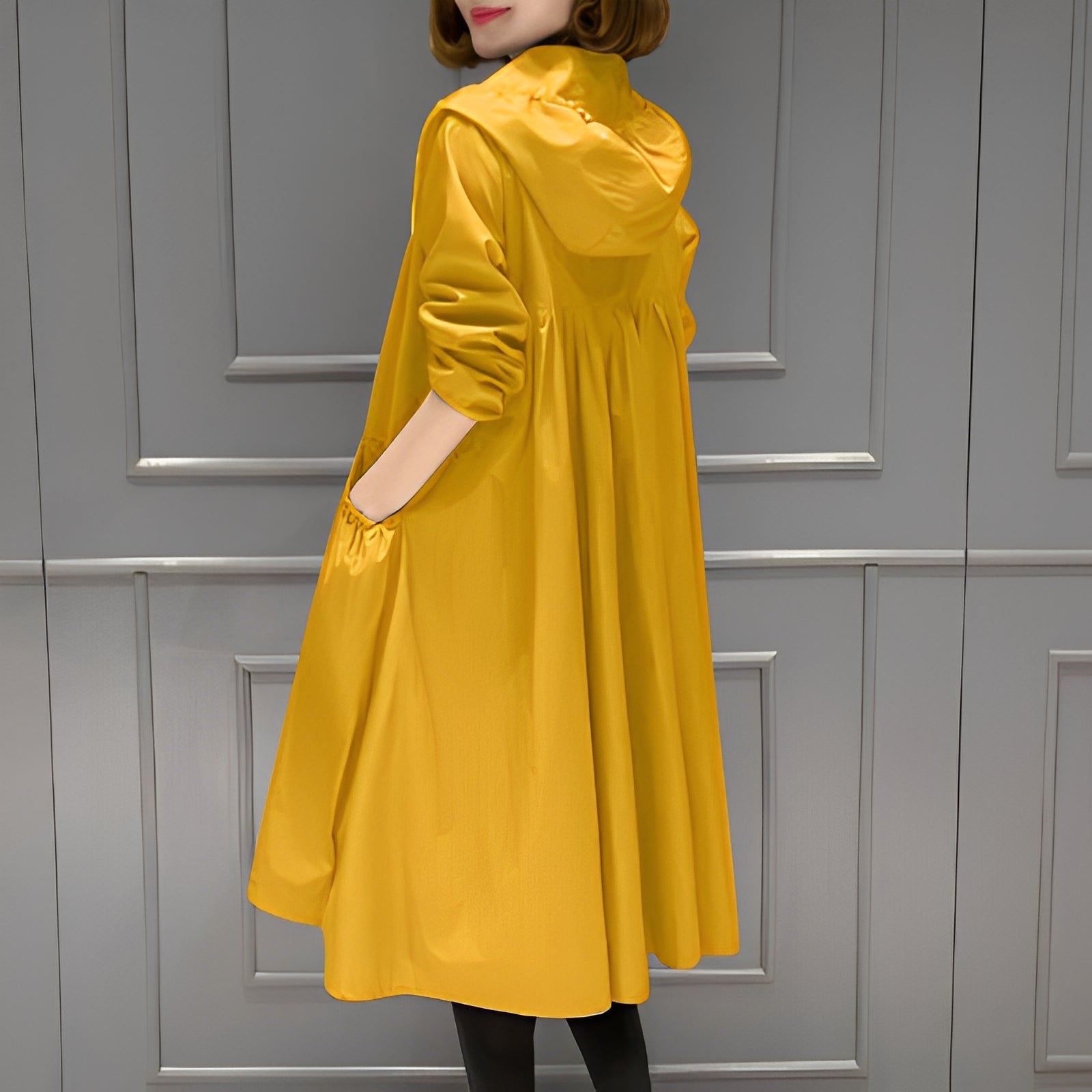 Krohn-e | Stylischer Regenmantel mit Kapuze für Frauen