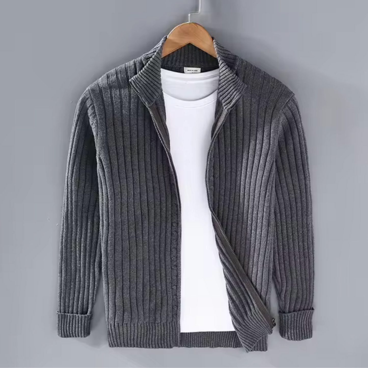 Nikolet Strickjacke mit Reißverschluss von KnitZauber