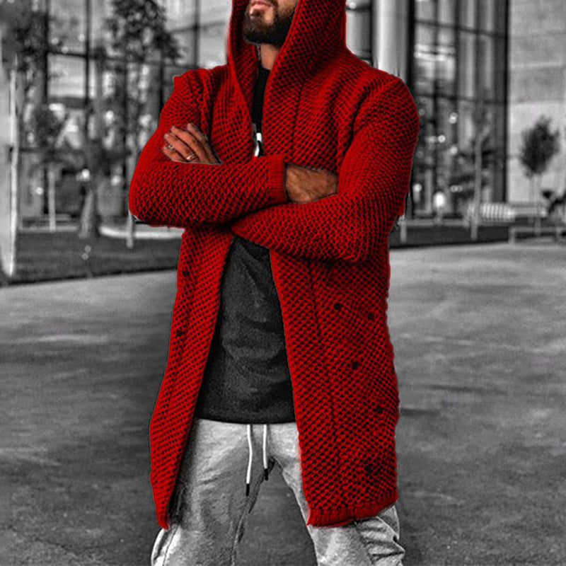 Herren Kapuzenpullover aus Strick