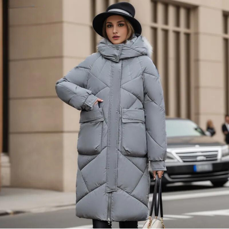 Krohn-e | Lange Jacke für Frauen Winter Warm