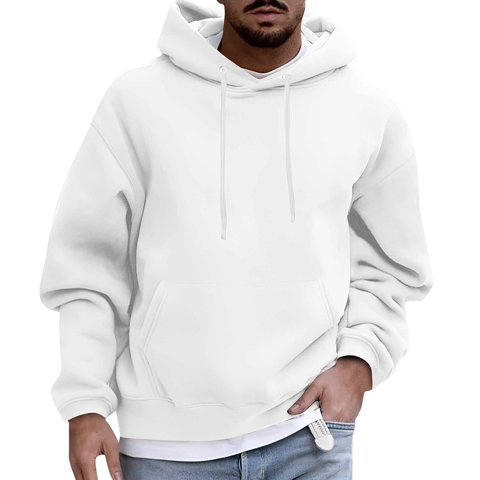 Krohn-e | Lässiger Hoodie mit Tasche für Männer