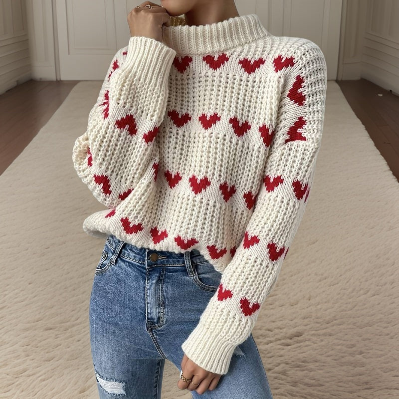 Krohn-e | Rollkragenpullover für Frauen Warm