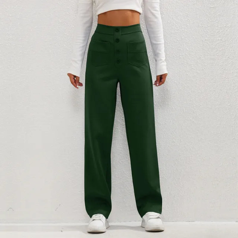 Paulina Hochtaillierte Elastische Hose von Bonafita