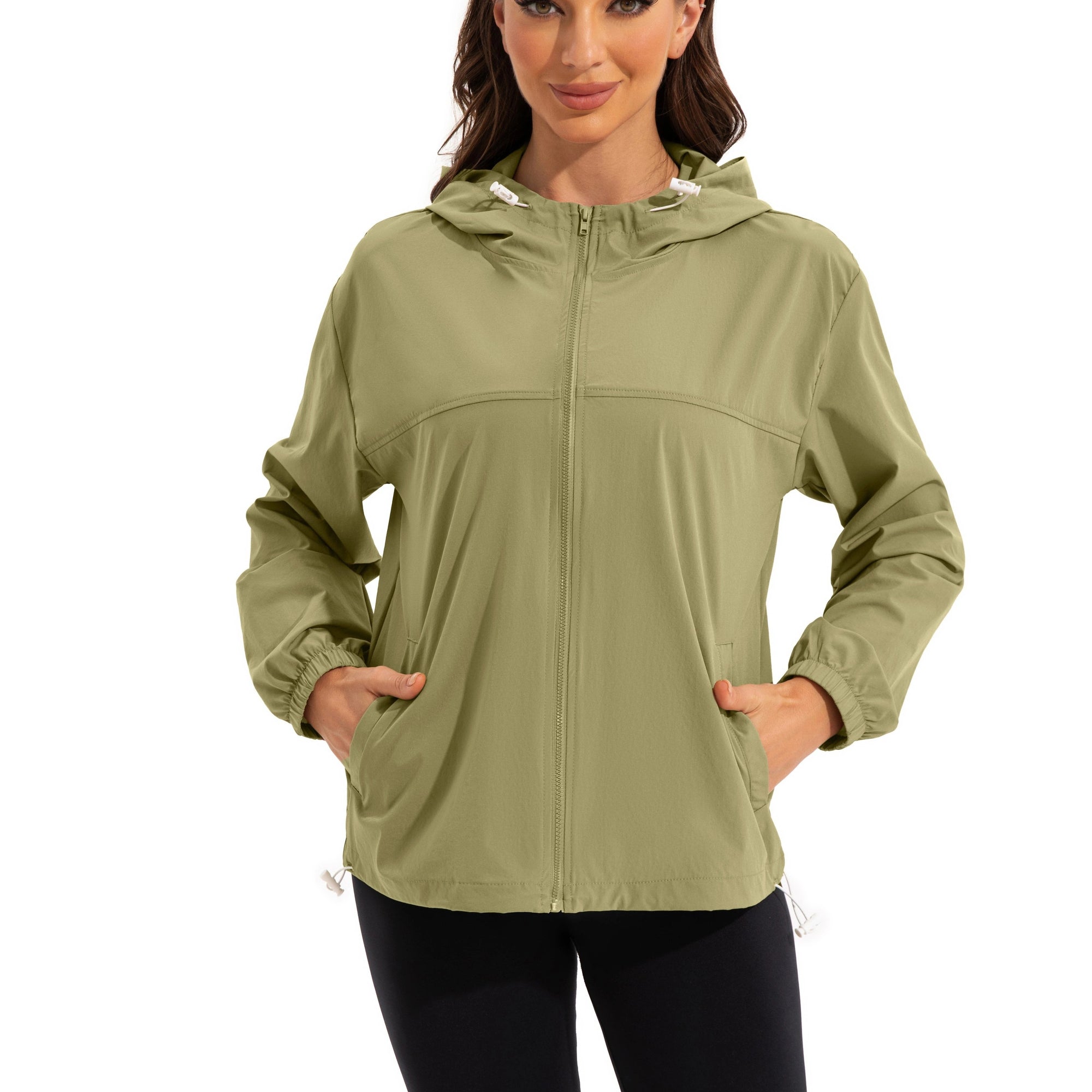 Krohn-e | Leichte Sportjacke mit Kapuze und Wasserabweisend