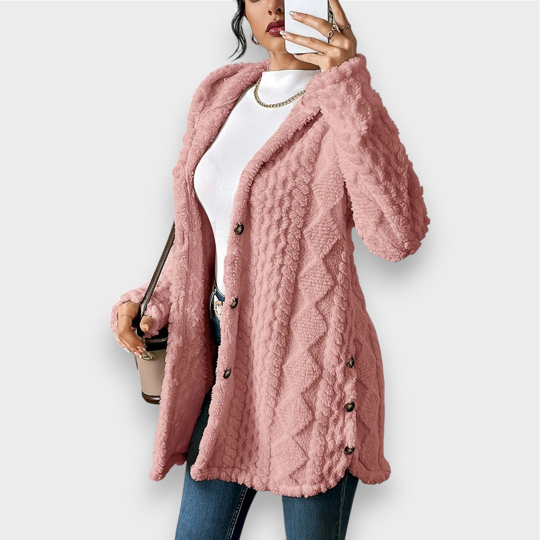 Krohn-e | Plüsch-Hoodie-Cardigan-Pullover