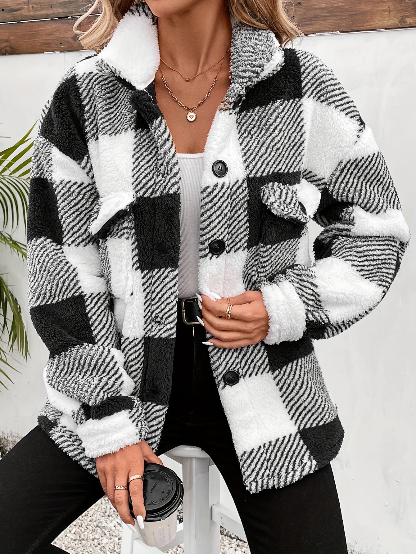 Krohn-e | Flanellhemd mit Karos Polyester Warm und Stilvoll