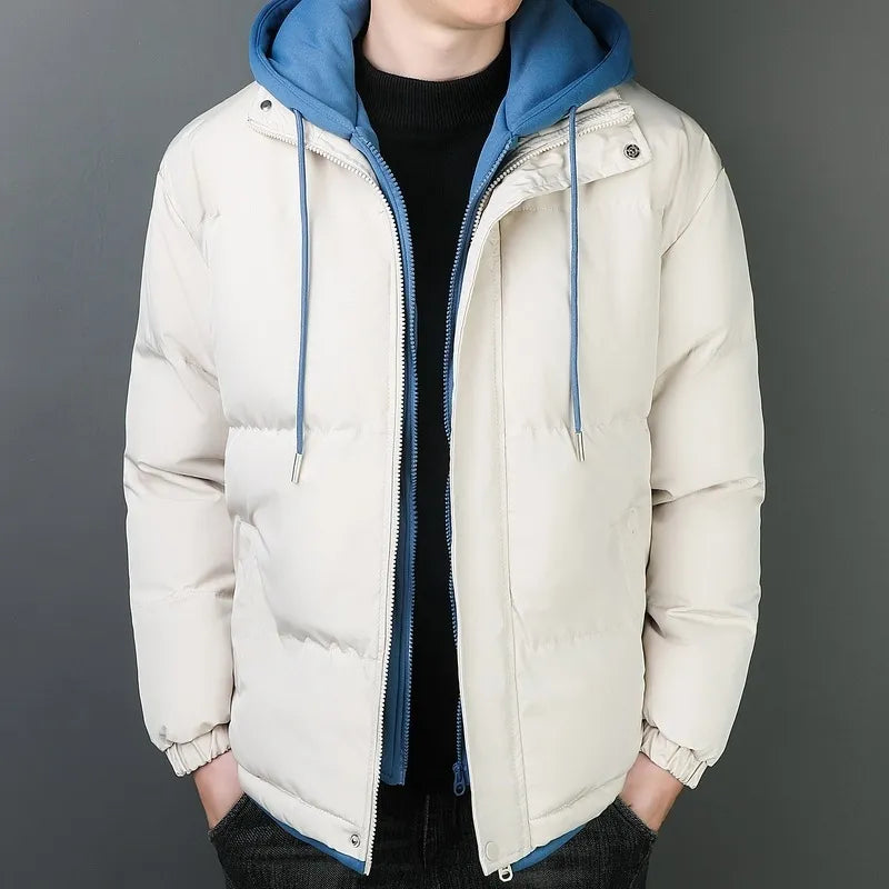 Krohn-e | Herrenjacke aus schwerem Baumwollstoff mit winddichter Kapuze
