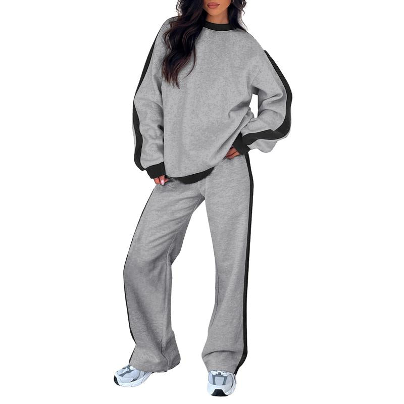 KROHN-E Damen Sweatshirt-Set Oversize Weicher Stoff Casual