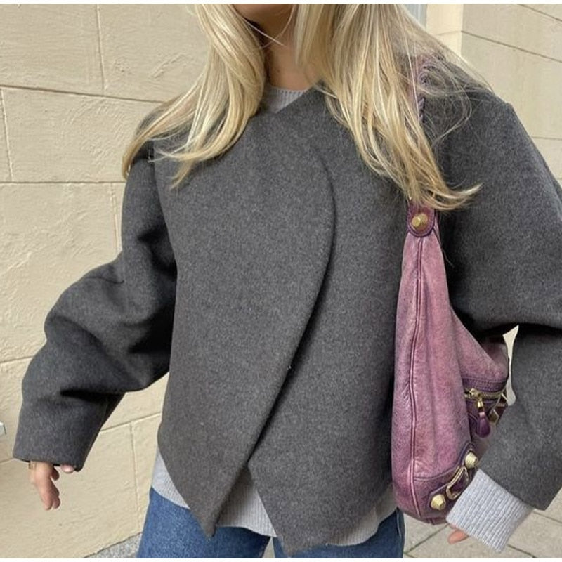 Krohn-e | Lässiger Strickmantel