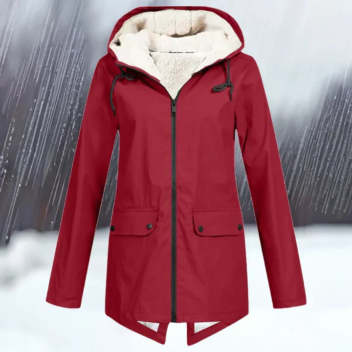 Krohn-e | Wind und Wasserdichte Jacke mit Kapuze und Verdickung
