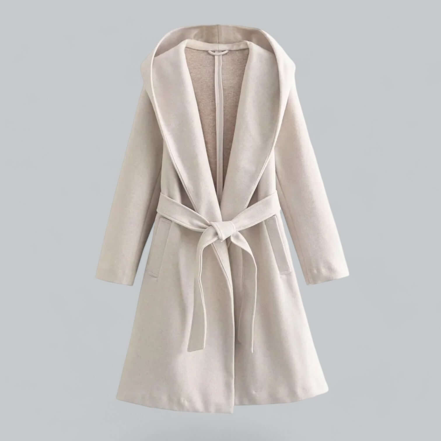 Krohn-e | Damen Kapuzen Lang Trenchcoat
