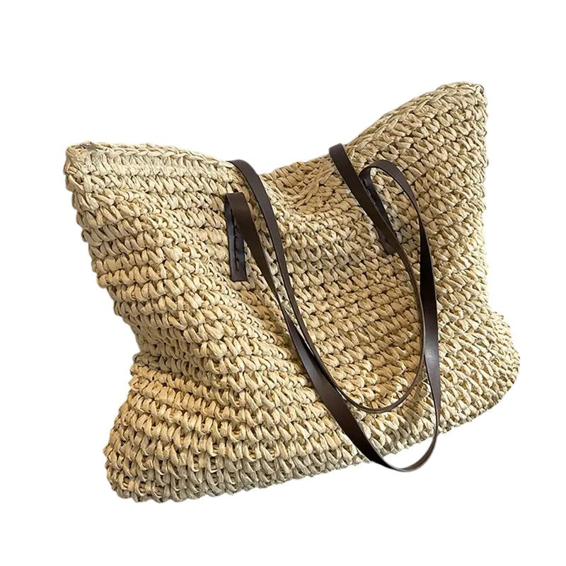 KROHN-E Damen Strandtasche Geräumig Strapazierfähig Sommer