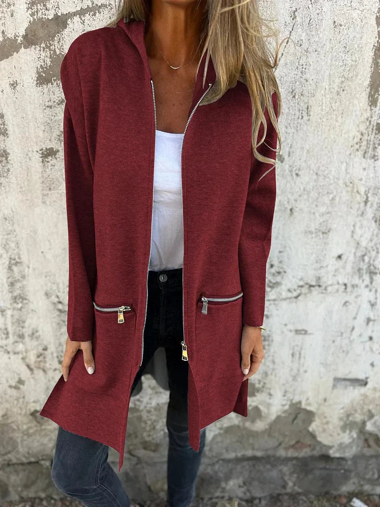 Krohn-e | Rundhals-Reißverschluss Langarm Freizeitjacke