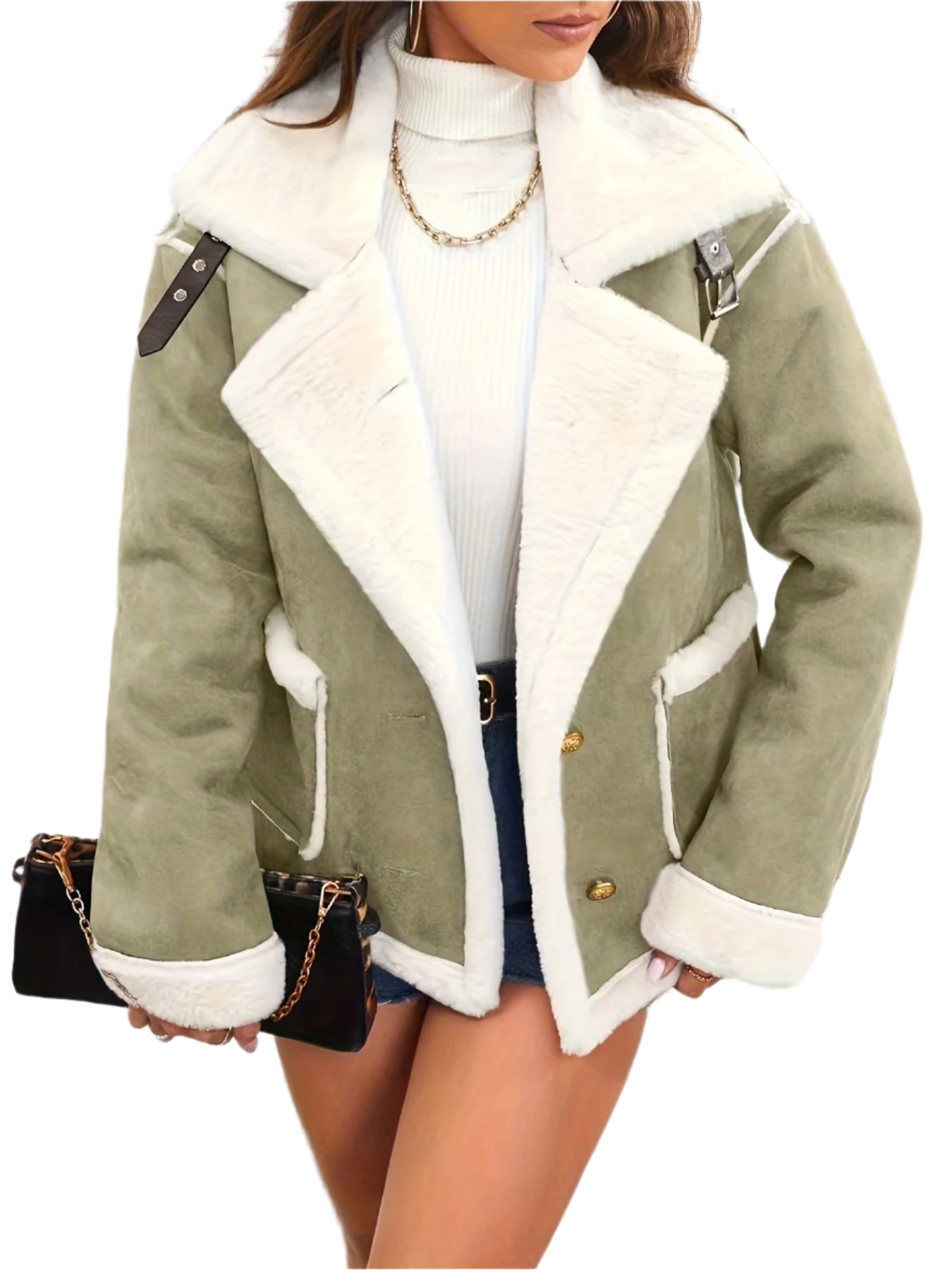 Krohn-e | Elegante Teddy Winterjacke für Damen