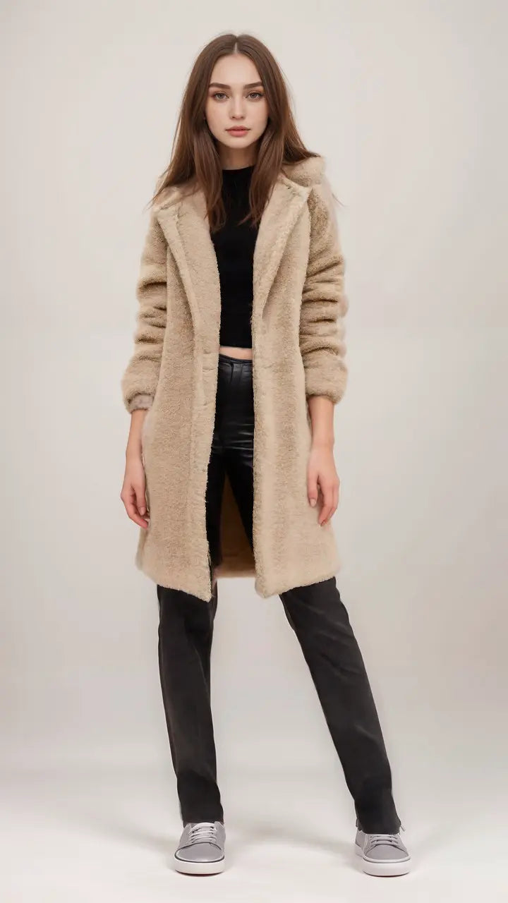 Krohn-e | Teddyjacke mit Kuscheliger Struktur