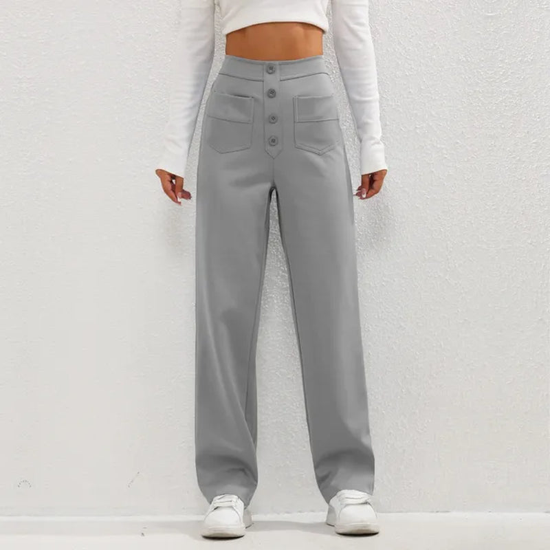 Paulina Hochtaillierte Elastische Hose von Bonafita
