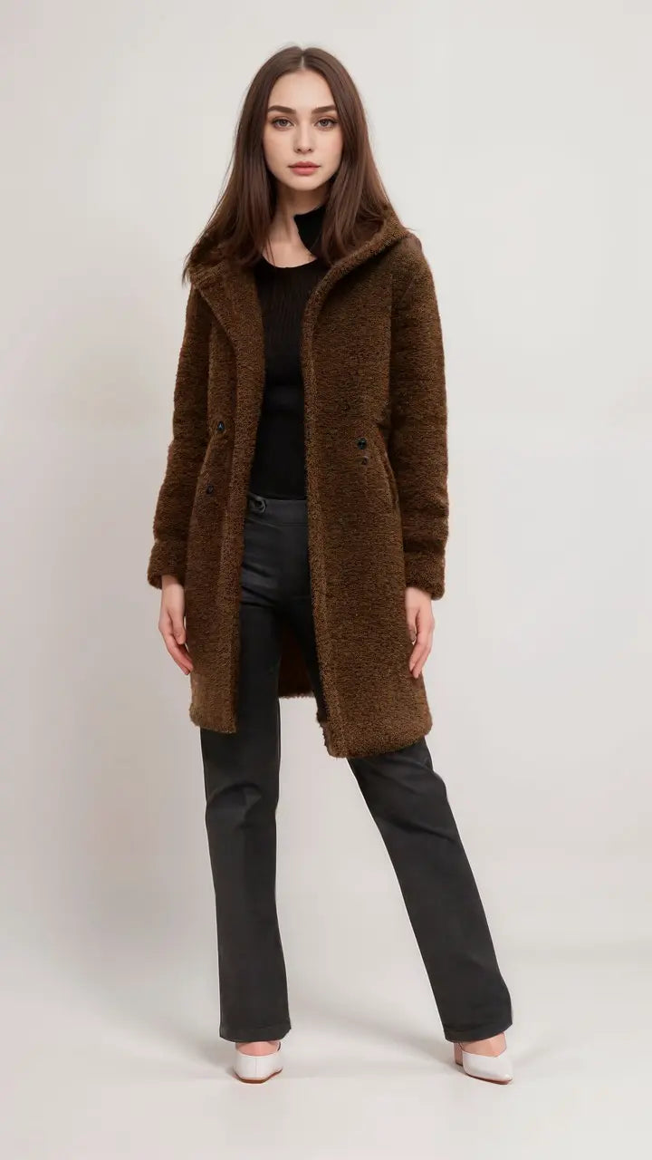 Krohn-e | Teddyjacke mit Kuscheliger Struktur