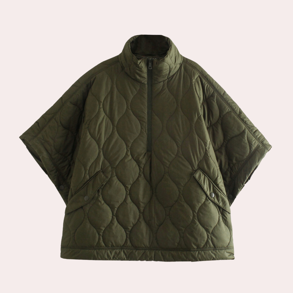Krohn-e | Leichte wattierte Herbstjacke mit kurzen Ärmeln für Damen
