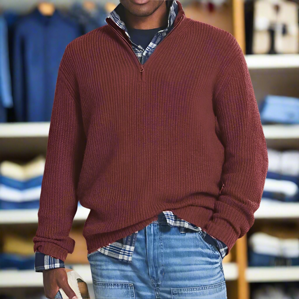 Fudus Reißverschluss-Pullover zum Wärmen