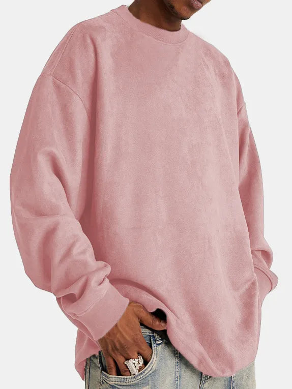 Wildleder Langarm-Pullover Elton