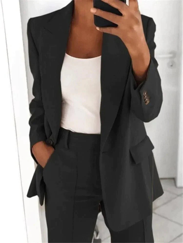 Elegantes Marliyn Blazer- und Hosenset