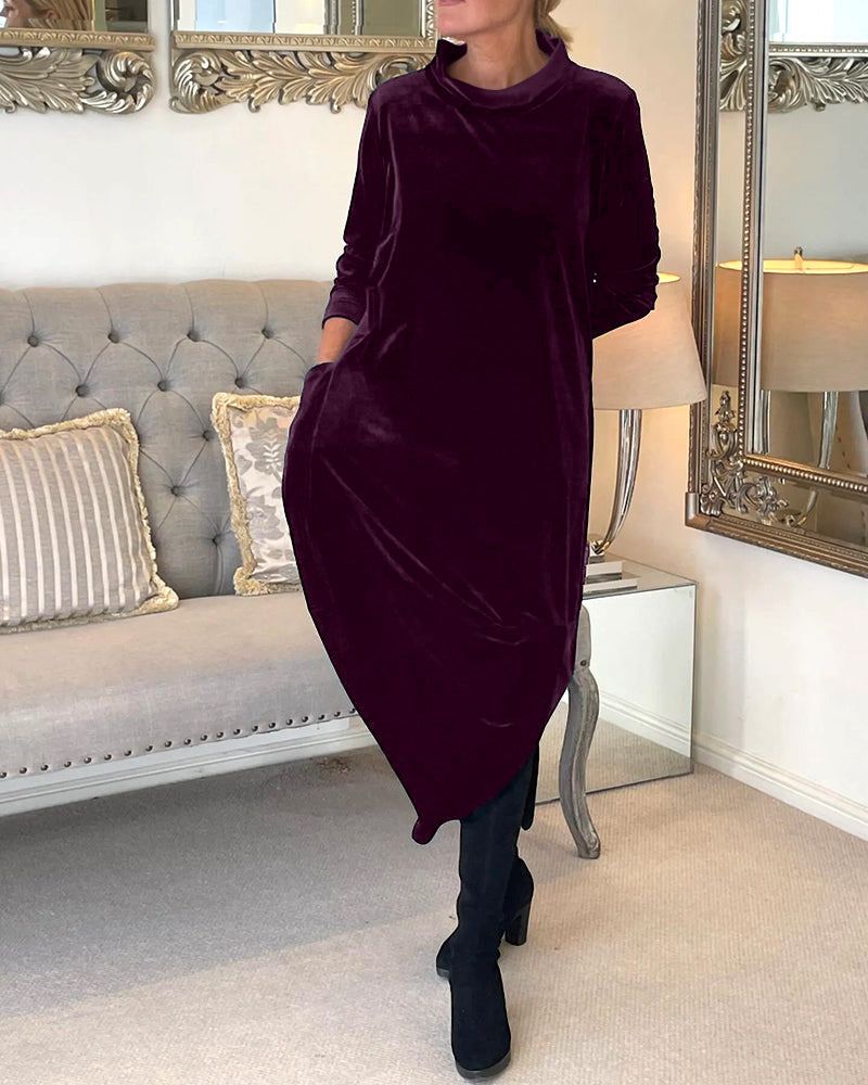 Krohn-e | Tulip Style Samt Kleid