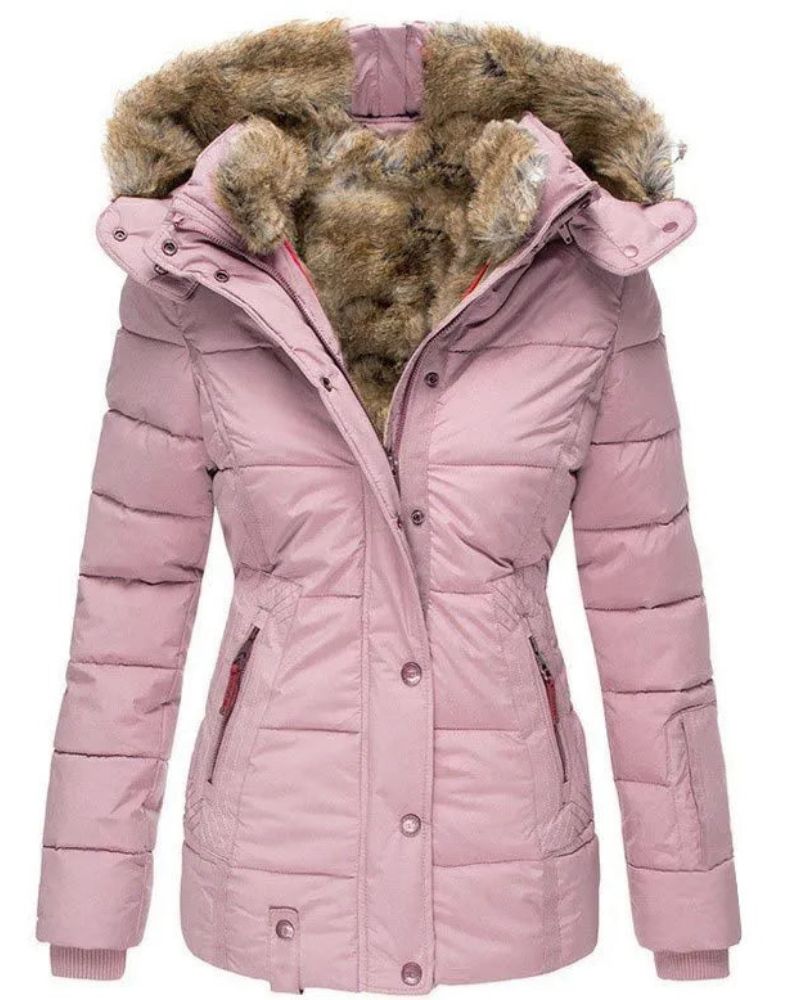 Krohn-e | Warmer Wintermantel mit Fellfutter