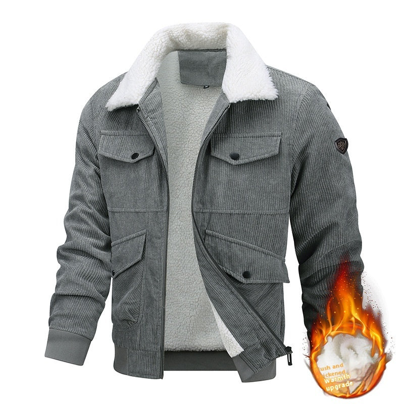 Herren-Fleecejacke Oliver mit Taschen