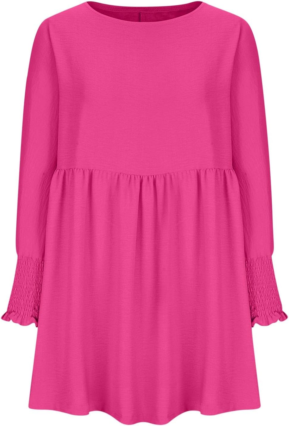 KROHN-E Damen Sommerkleid Raffung Verstellbare Träger Leicht
